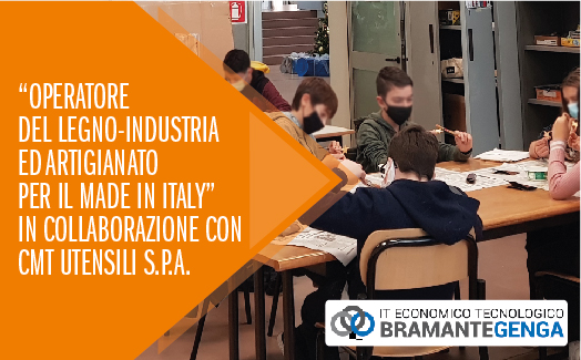CMT Utensili SpA continues to back and support the &quot;Wood Operator - Industry and Handicraft for Made In Italy&quot; training venture at the Bramante-Genga Institute